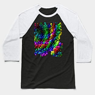 MULTICOLORED BALLS POP ART GRAPHIC DESIGN -Hundreds of Spheres in different colours Baseball T-Shirt